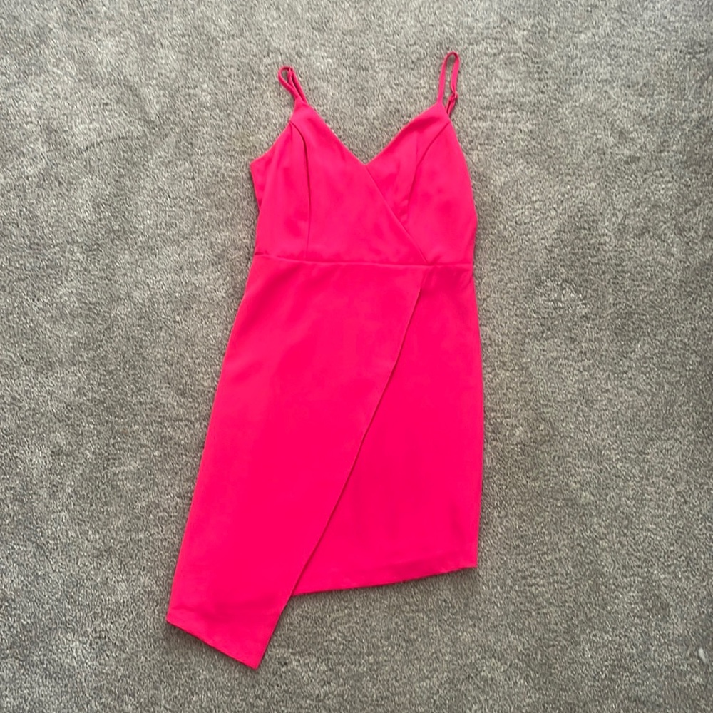 Size S, Hot Pink Mini Dress, Tags ON, Never Worn